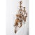 An enormous Maison Baguès-style sconce from circa 1960 France, featuring gilded iron scrolled arms rising from an urn...