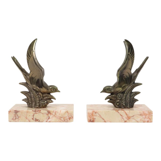 Art Deco Swallows Bookends, 1930s, Set of 2 For Sale - Image 14 of 14
