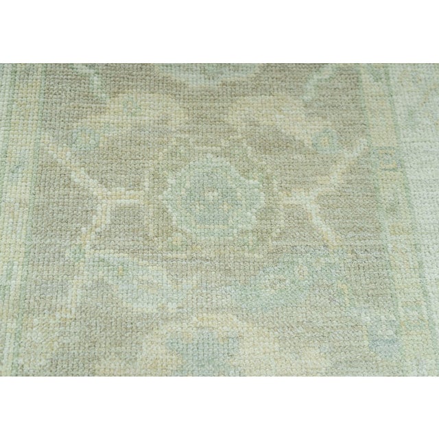 Turkish Turkish Oushak Rug 2'6" x 10'4" #19287 For Sale - Image 3 of 8