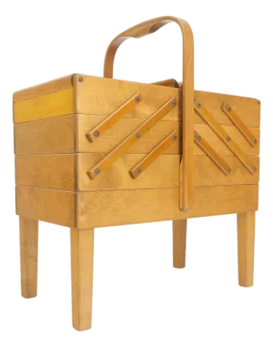 Norwegian Solid Birch Expandable Sewing Stand Organizer Made in Norway