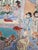 Impressive large Chinese Rose Mandarin porcelain charger, hand decorated in vibrant famille rose enamels with traditional...