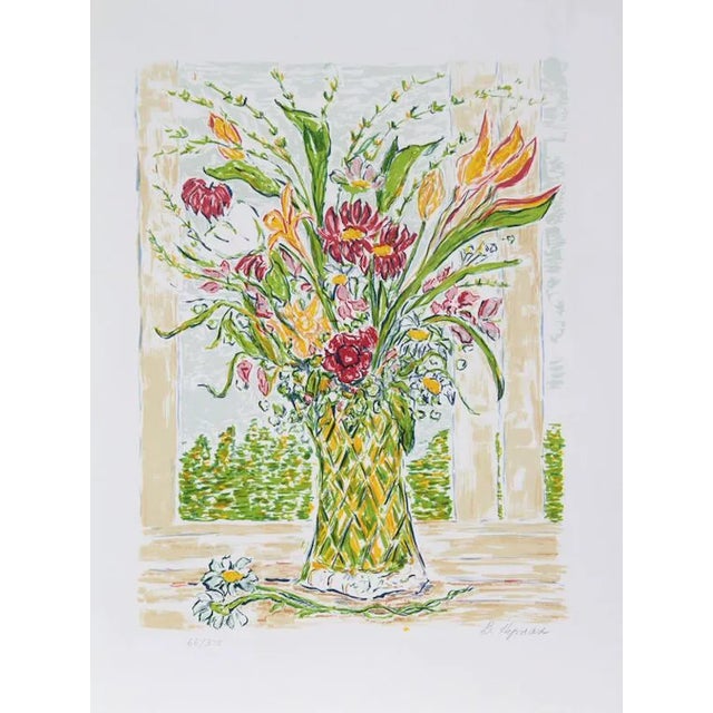 Beverly Hyman, "Flower Arrangement," Lithograph For Sale