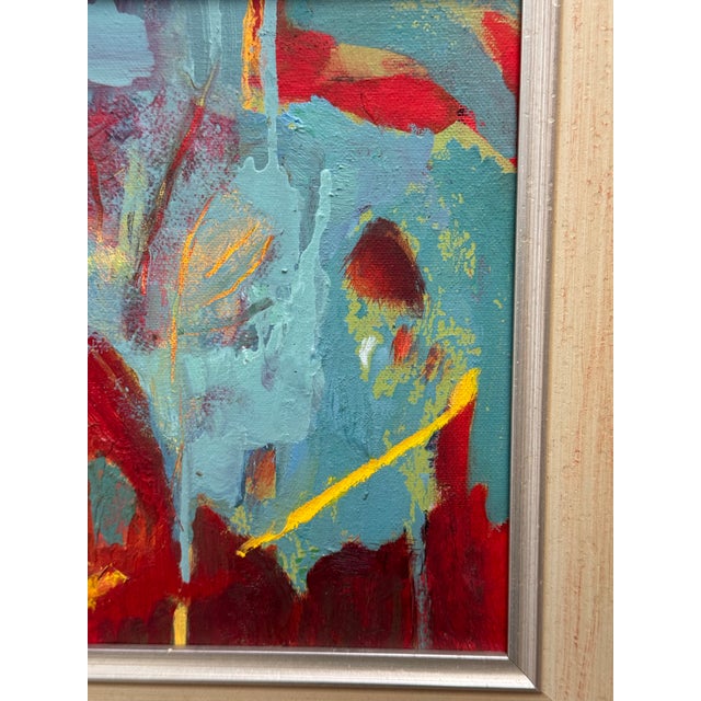 Acrylic Abstract Framed Painting For Sale - Image 12 of 12