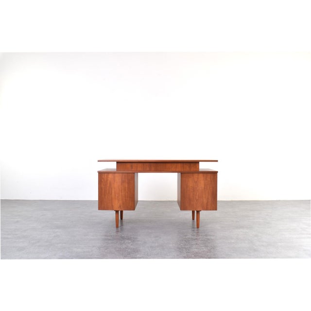 Mid-Century Teak Desk, 1960s For Sale - Image 9 of 18