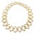 1990s Van Cleef & Arpels Large 24 Motifs Alhambra Yellow Gold Choker Necklace For Sale