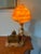 Antique Art Deco Alabaster Beehive Lamp With Spelter Pianist Figure For Sale - Image 9 of 10