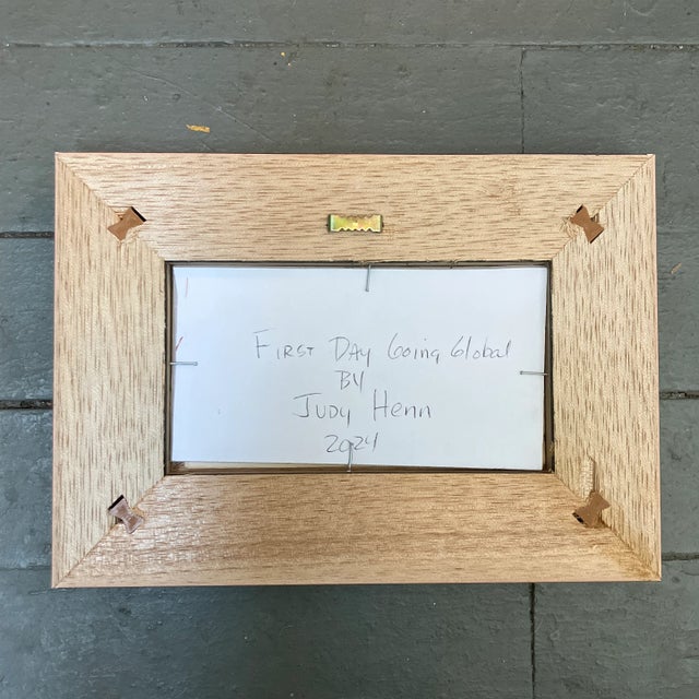 Contemporary Original Judy Henn Abstract Pen & Ink Drawing “First Day Going Global” For Sale - Image 4 of 4