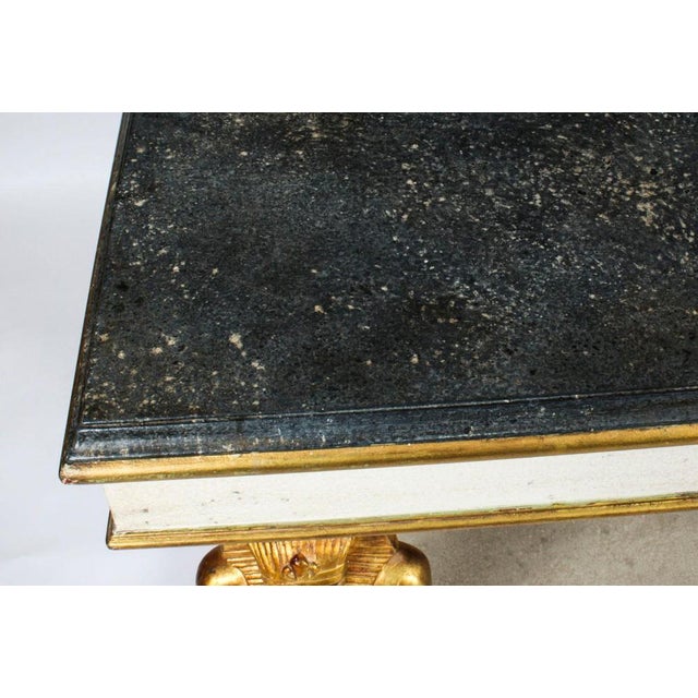 French Empire Style Painted Console Table, Mid-20th-Century For Sale - Image 11 of 18