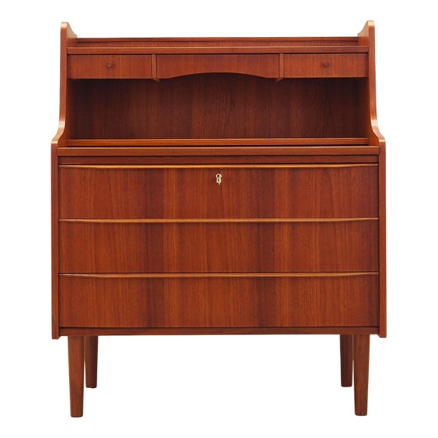 Vintage Danish Teak Secretary, 1970s For Sale
