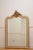 K0467 an unusual french 19th-century wall mirror featuring an elegant cream and water-gilded gold leaf frame. The shaped...