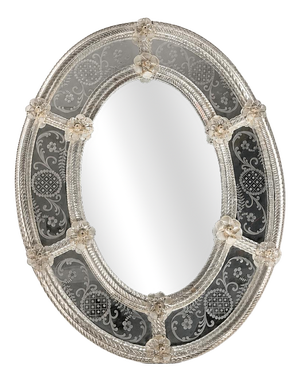 Antique Venetian Glass Mirror