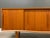 Brown 1950s Refinished 79” Danish Modern Teak Sideboard Credenza For Sale - Image 8 of 10