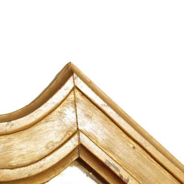 18th-Century Hand-Carved Gilt Walnut Baroque Wall Mirror For Sale - Image 6 of 9