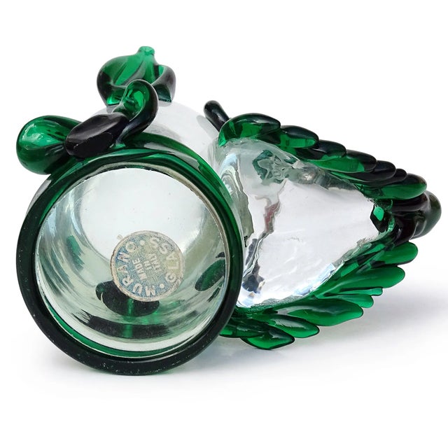 Mid 20th Century Fratelli Toso Murano Green Italian Art Glass Scotty Terrier Puppy Dog Figurative Paperweight Sculpture For Sale - Image 5 of 5