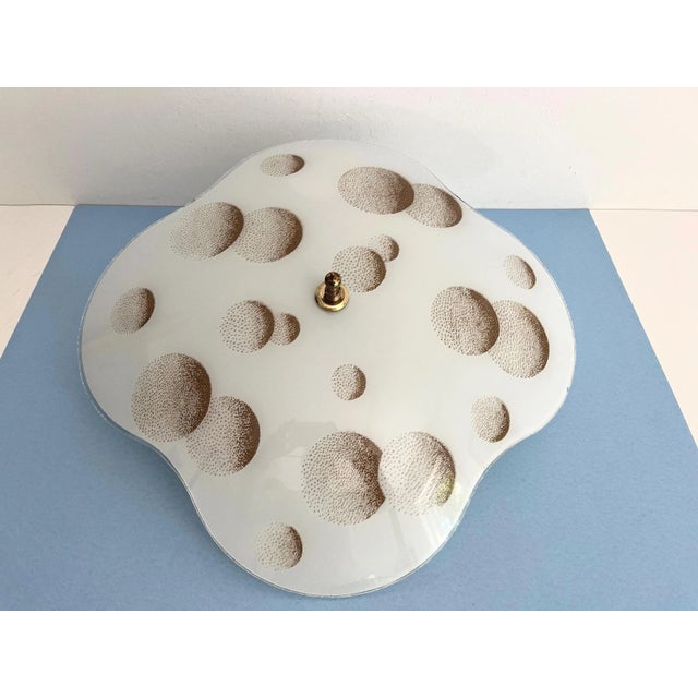 Modern Clover Moons Flush Light For Sale - Image 9 of 18
