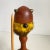 Mid Century Danish Modern 1960s Teak Viking Figurine Leather Fur Gnome Statue Such a whimsical little guy, he would look...