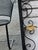 Vintage 1930s American Handmade Wrought Iron Wall Mirror Hand Painted Floral Dec For Sale - Image 16 of 18