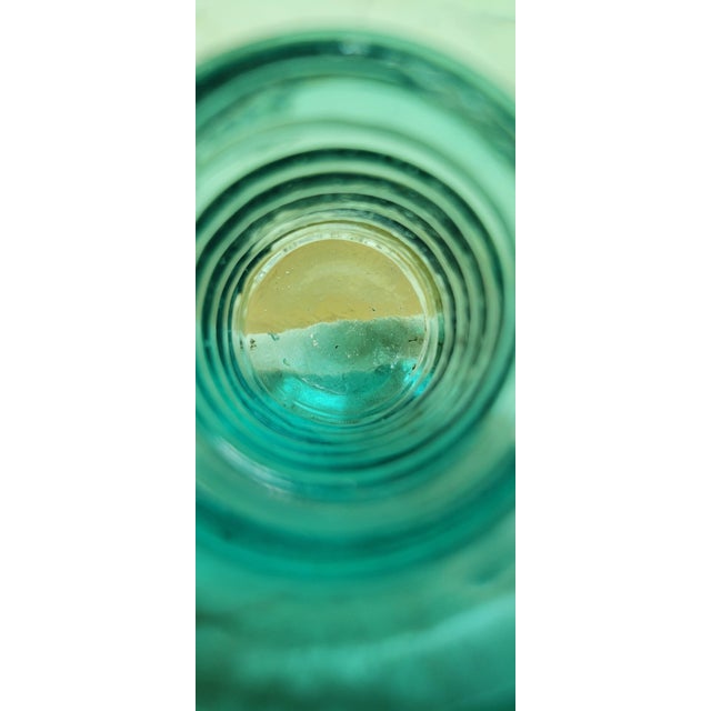 Aqua Vintage Hemingray 19 Aqua Teal Glass Insulator For Sale - Image 8 of 12