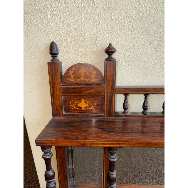 Antique English Edwardian Entry or Over Mantel Mirror For Sale - Image 10 of 12