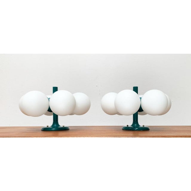 Mid-Century German Space Age Ceiling Lamp from Kaiser Leuchten, 1960s, Set of 2 For Sale - Image 5 of 18