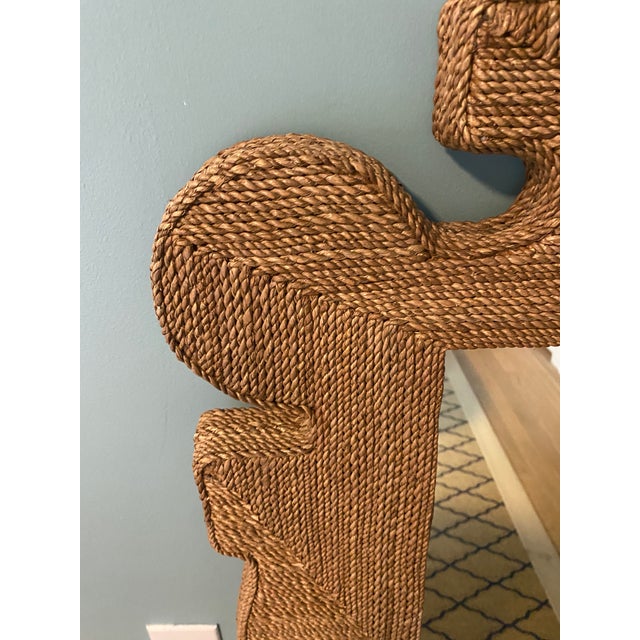 Coastal Arteriors Home Mowgli Abaca Mirror For Sale - Image 3 of 8