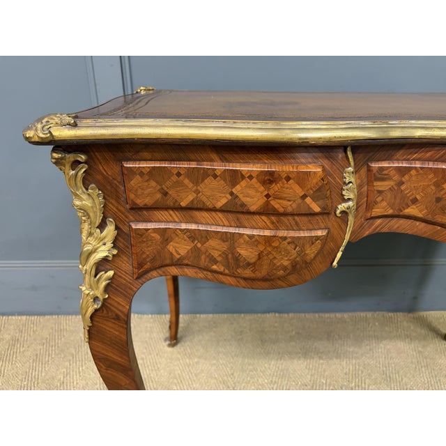 Antique French Parquetry Desk, 1885 For Sale - Image 15 of 18