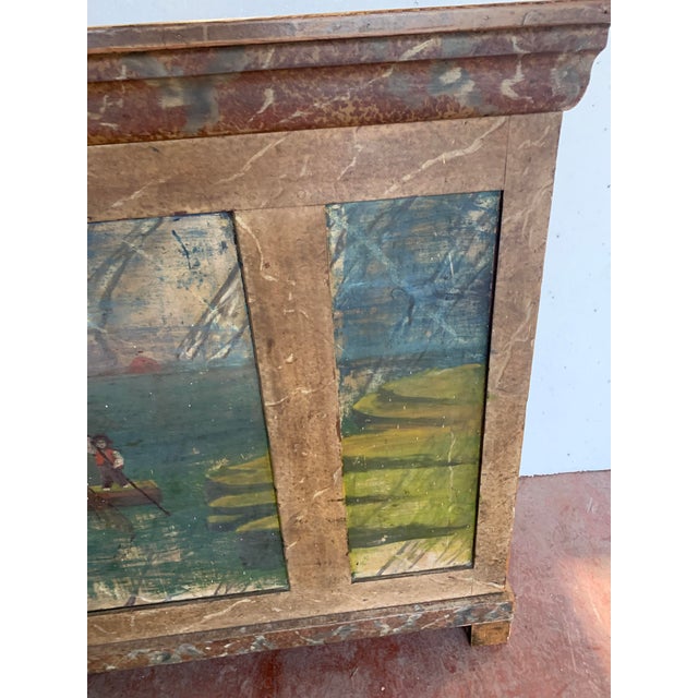 Wood Small 20th Century Fir Counter in the style of Flament For Sale - Image 7 of 11