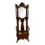 1900s Hall Tree With Original Brass Hooks, Mirror & Storage For Sale