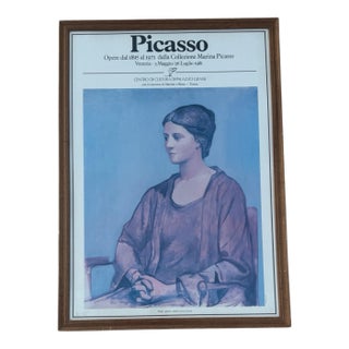 Vintage Italian Exhibit Poster for Picasso Exhibit in Venice, Italy 1981 For Sale