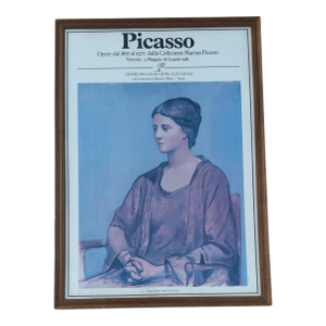 Vintage Italian Exhibit Poster for Picasso Exhibit in Venice, Italy 1981