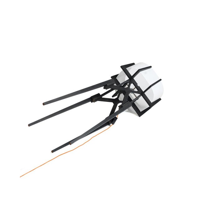 Lese Floor Lamp in Charcoal Black by Konstantin Achkov for Lock For Sale - Image 6 of 12