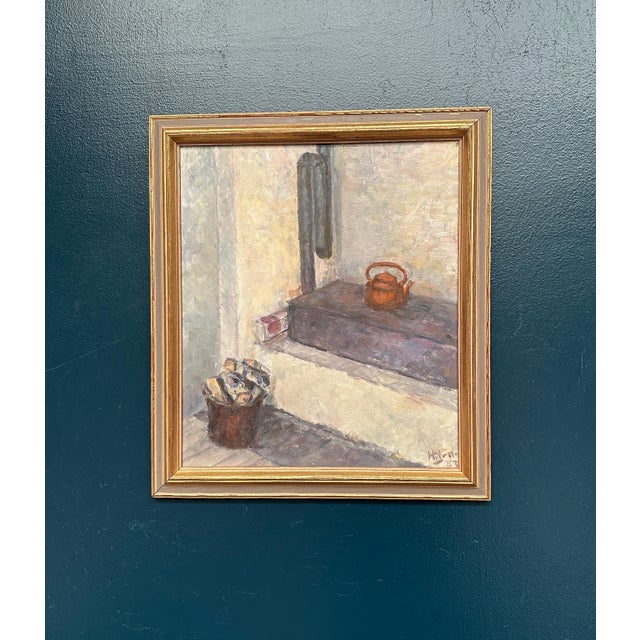 Hanne Jönsson, Panel Oven in the Studio, 1943, Oil on Panel, Framed For Sale - Image 18 of 18