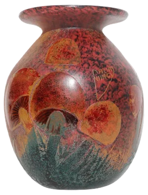 French Glass Mushroom Vase
