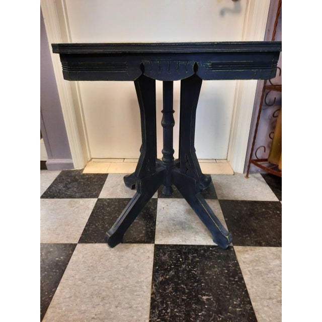 Early 20th Century 20th Century Eastlake Painted Accent Table For Sale - Image 5 of 10
