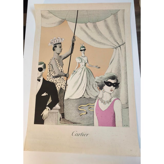 Large Cartier Jewelers Poster by Pierre Le Tan, 1985 For Sale - Image 11 of 11