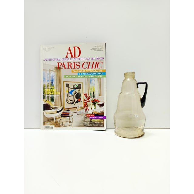 Straw Colored Murano Glass Pitcher attributed to Vittorio Zecchin, Italy, 1890s For Sale - Image 4 of 14