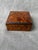 Brown Small Antique Burl Hinged Box For Sale - Image 8 of 16