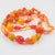 Bakelite and Lucite Long Necklace Sunny Yellow and Orange Colors For Sale - Image 11 of 15