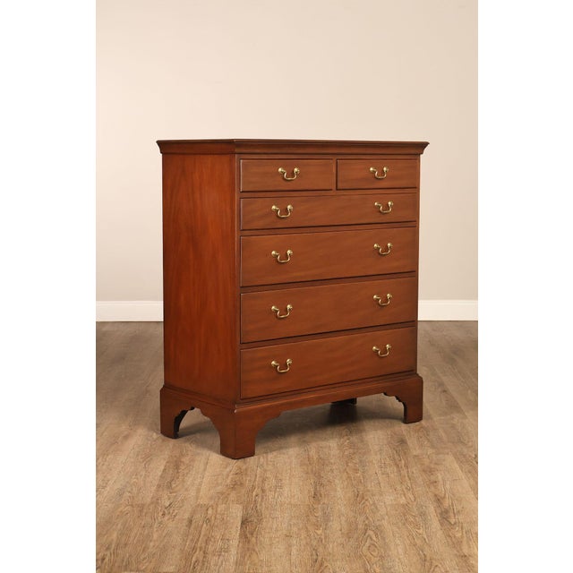 Traditional Kittinger Williamsburg Adaptation Georgian Style Mahogany Chest Of Drawers For Sale - Image 3 of 18
