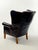 Animal Skin Vintage Mitchell Gold + Bob Williams Gustave Genuine Leather Wing Chair For Sale - Image 7 of 12