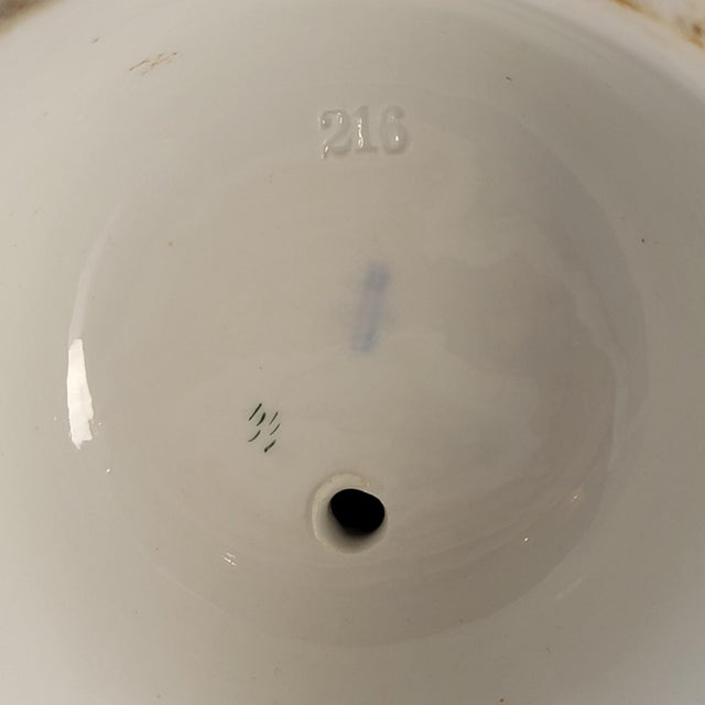 Gold Large Figural Porcelain Candlesticks, Germany, 1890, Set of 2 For Sale - Image 8 of 14