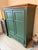 Traditional Painted Wood Armoire in Sage Green With Natural Wood Crowm For Sale In New York - Image 6 of 6