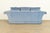 Baker Furniture Blue Velvet Upholstered Roll Arm Sofa For Sale - Image 11 of 13