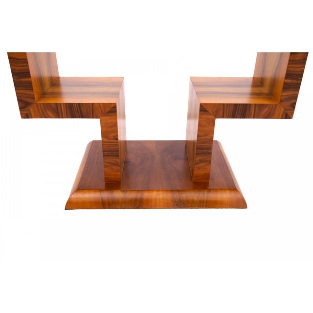 Vintage Art Deco Console Table with Geometric Design, 1950s For Sale - Image 12 of 13