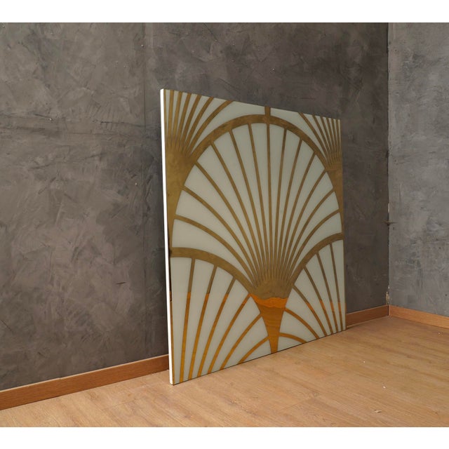 Murano Brass and Glass Wall Panel, 2000s For Sale - Image 4 of 15