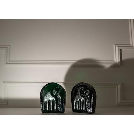 1960's Joel Myers for Blenko Bookends - Set of Two For Sale - Image 11 of 11