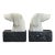 Vintage Italian Hand Carved Alabaster Dog Bookends (Pair) For Sale