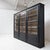 Large blackened wood bookcase - 20th century 3 lockable glass doors opening onto a series of shelves Height between...