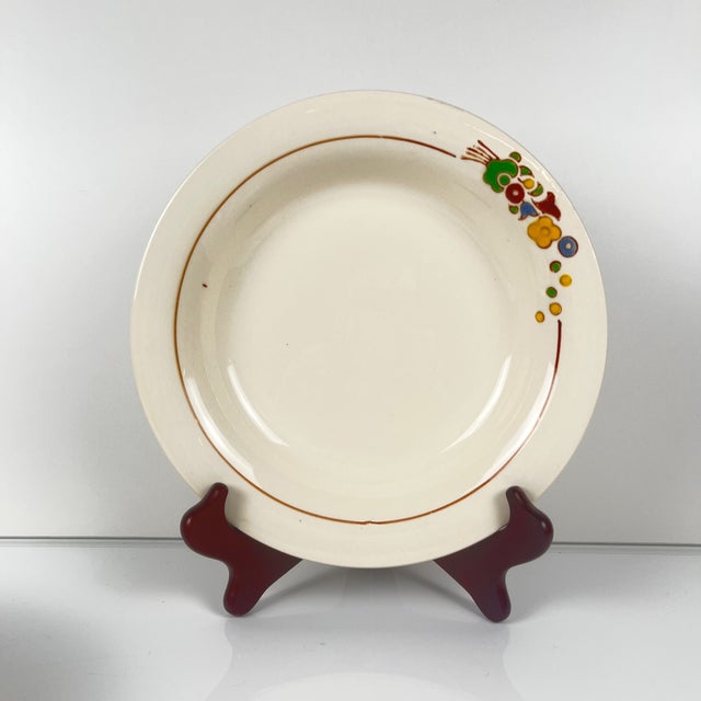 Semi-Deep Plates from Longwy, 1890s, Set of 6 For Sale - Image 3 of 13