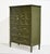 Transitional Mid Century Transitional 9 Drawer Highboy by Henredon in Green - Newly Painted For Sale - Image 3 of 15